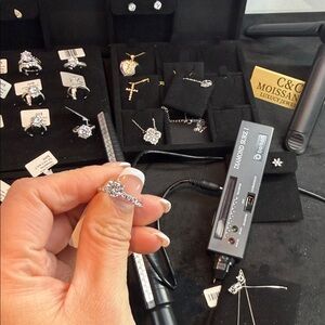 Elegant Silver Moissanite Ring